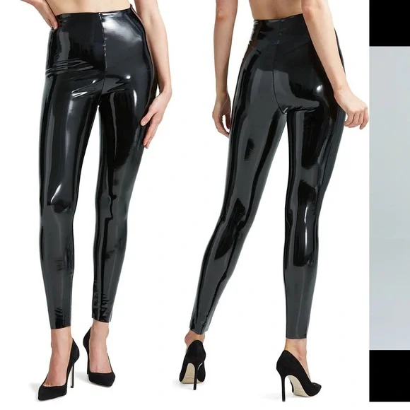 COMMANDO Faux patent-leather leggings